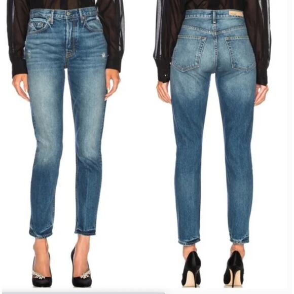 New GRLFRND Karolina Close To You Skinny High Rise Women's Denim Jeans Capsule - Picture 2 of 10